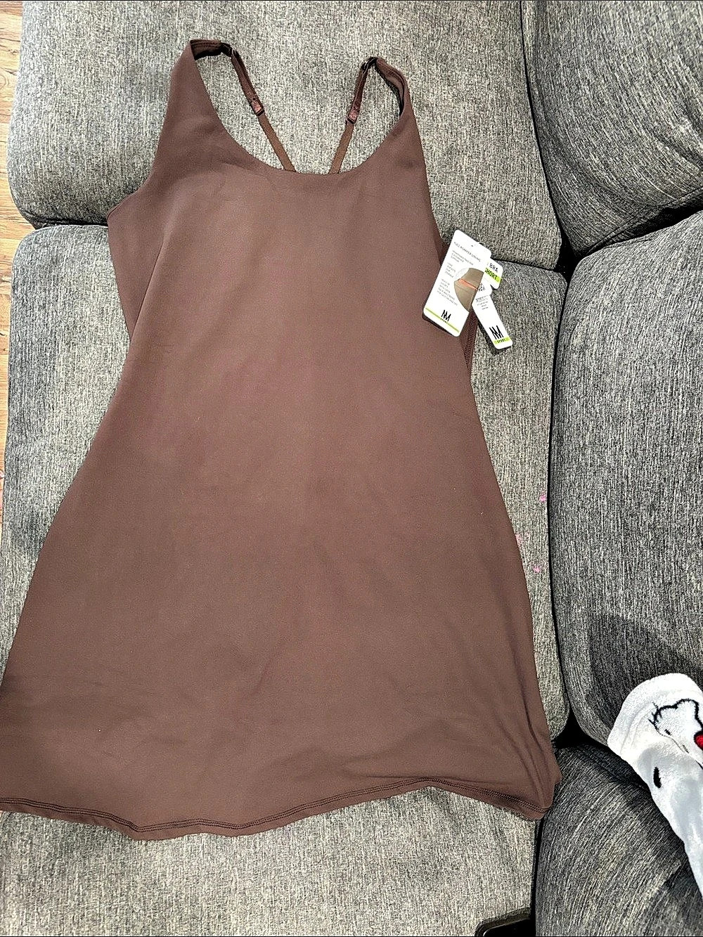 Nicole miller Sport Mini Dress Brown Size large NWT